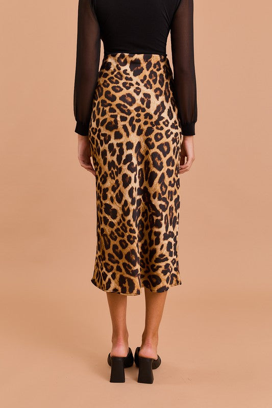 Hannah Leopard Skirt