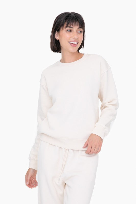 Monce Pearl Ivory Fleece Sweatshirt