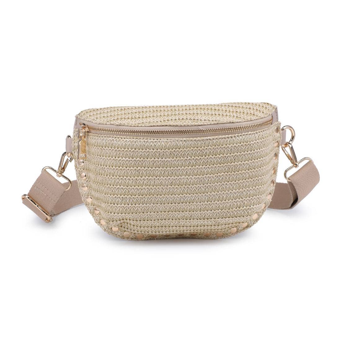 Gizelle Straw Belt Bag