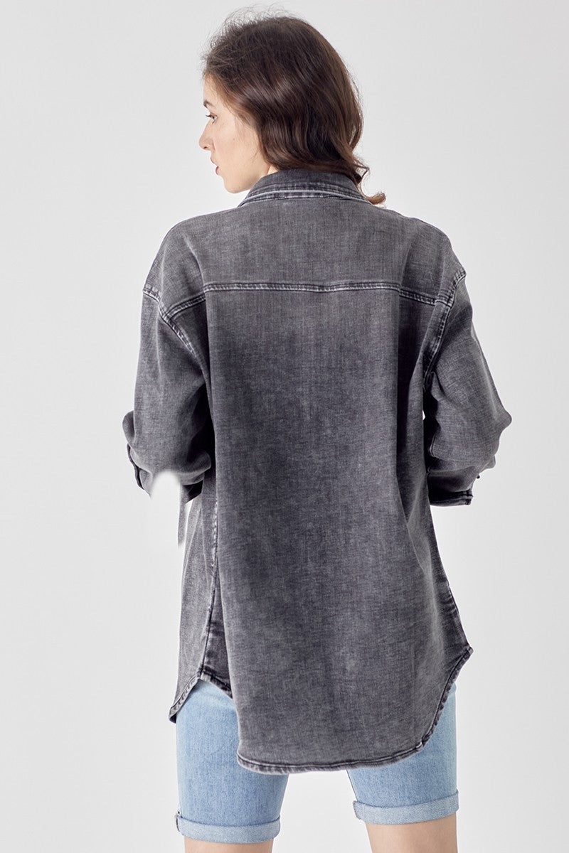 RISEN Dougie Grey Denim Shirt