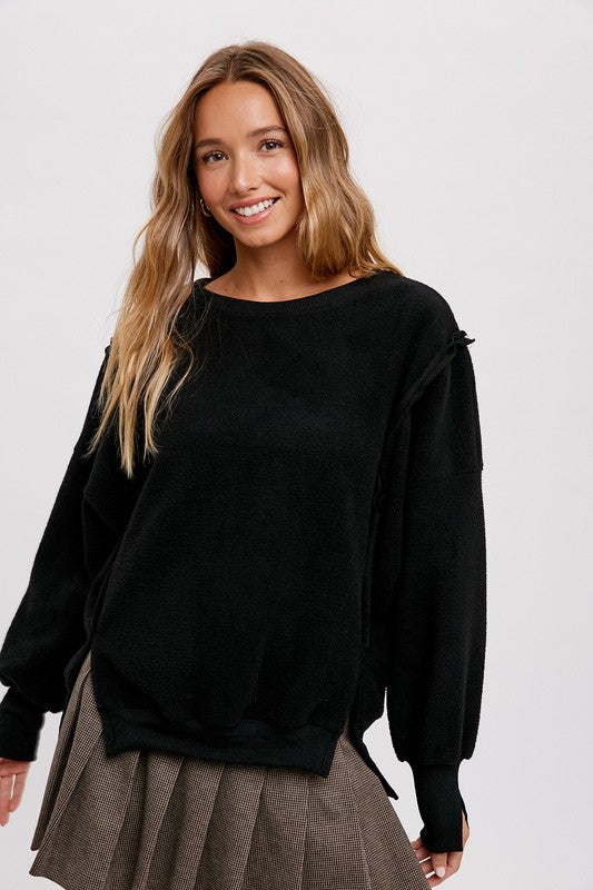 Ravy Fleece Pullover Top