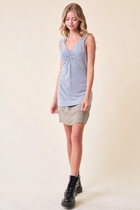 Easton Cinched Tank Top (2 Colors!)
