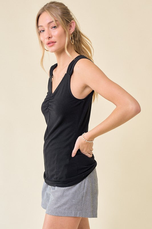 Easton Cinched Tank Top (2 Colors!)