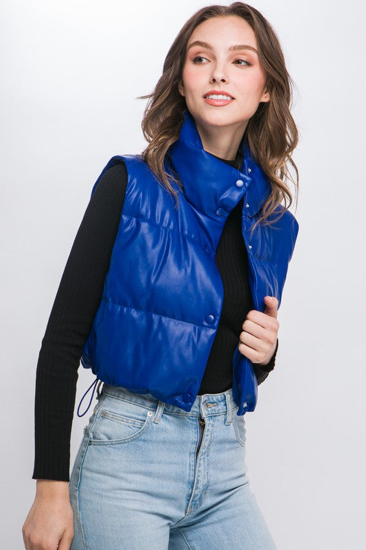 Glynn Cropped Puffer Vest (3 Colors!)