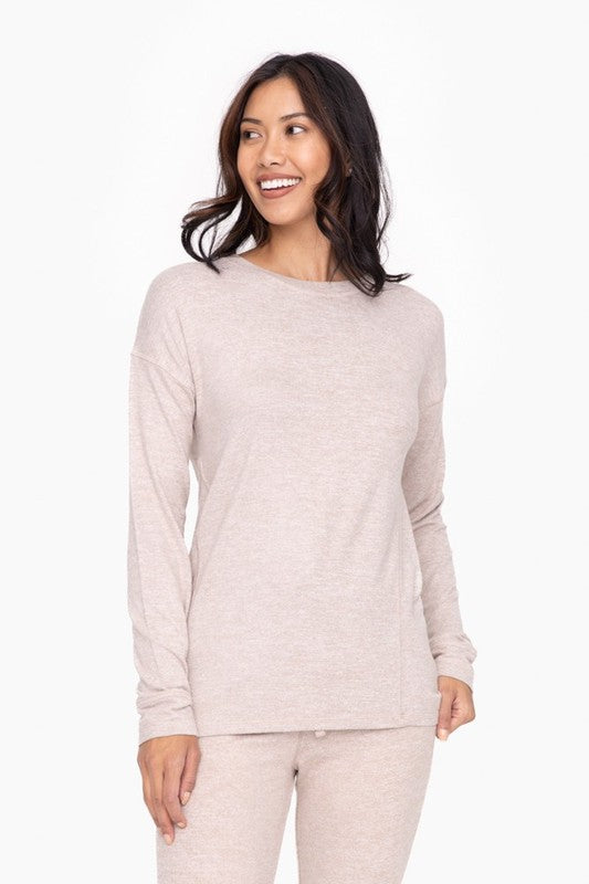 Michael Mocha Fleece Top PREORDER