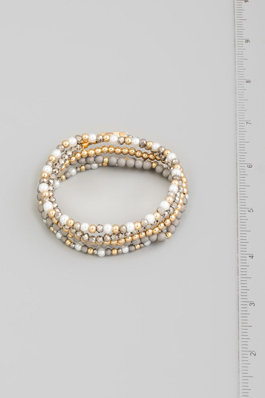 Ballantine Beaded Stretch Bracelet