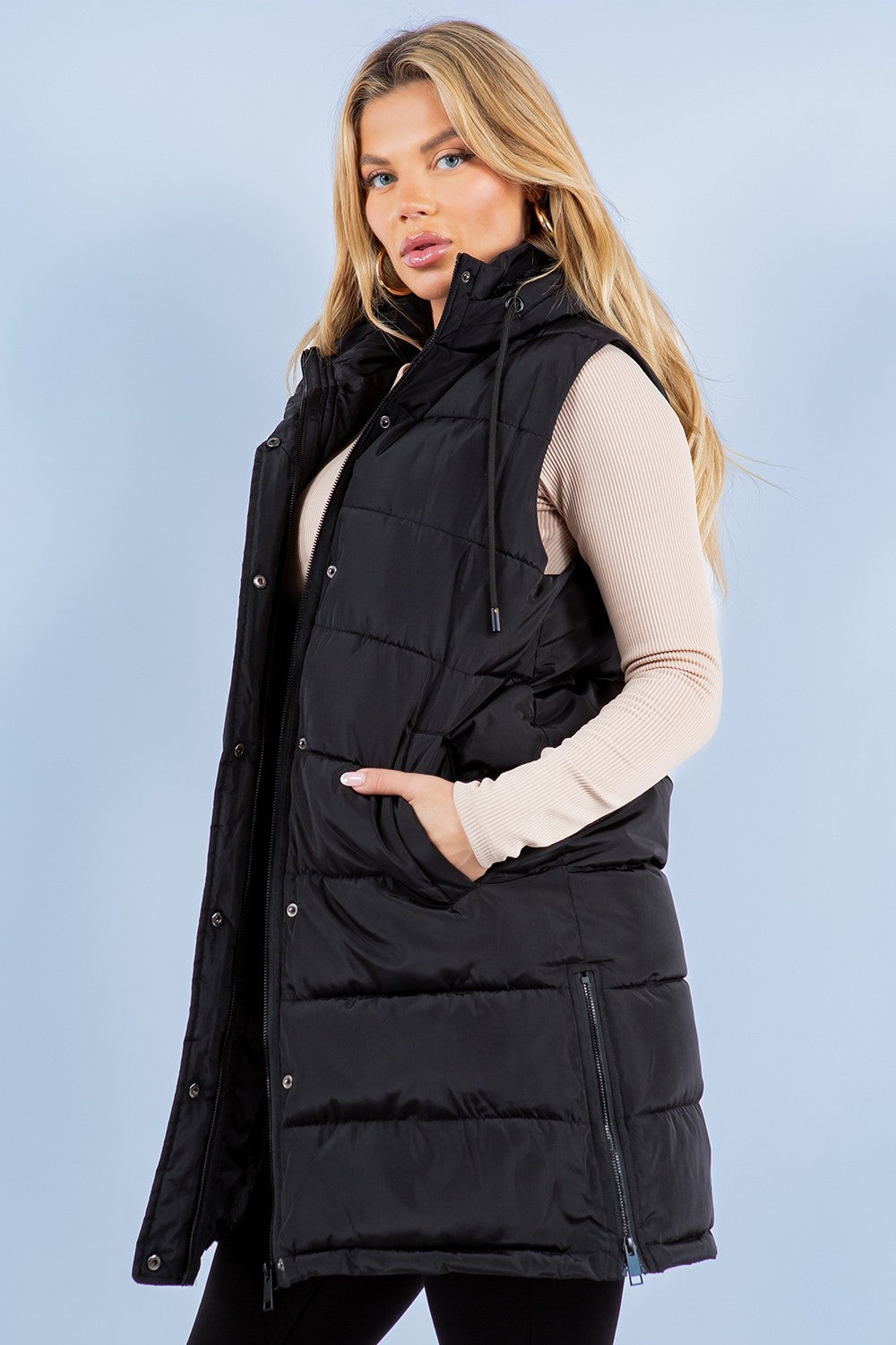 Klayton Long Puffer Vest Bestseller!!!!