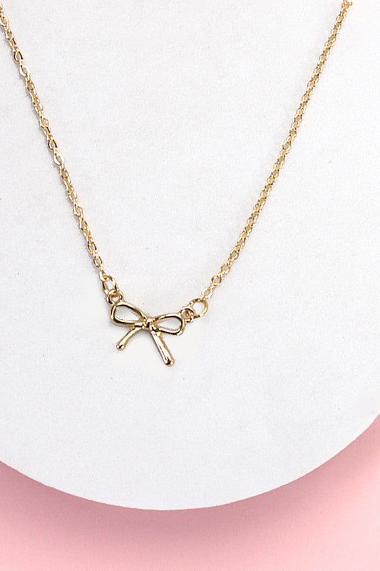 Aesop Mini Bow Charm Necklace