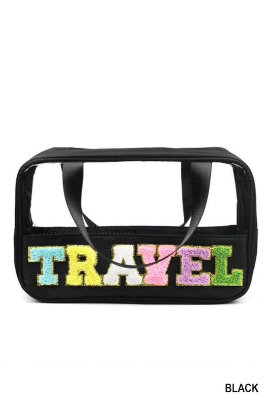 TRAVEL Chenille Pouch (4 Colors!)