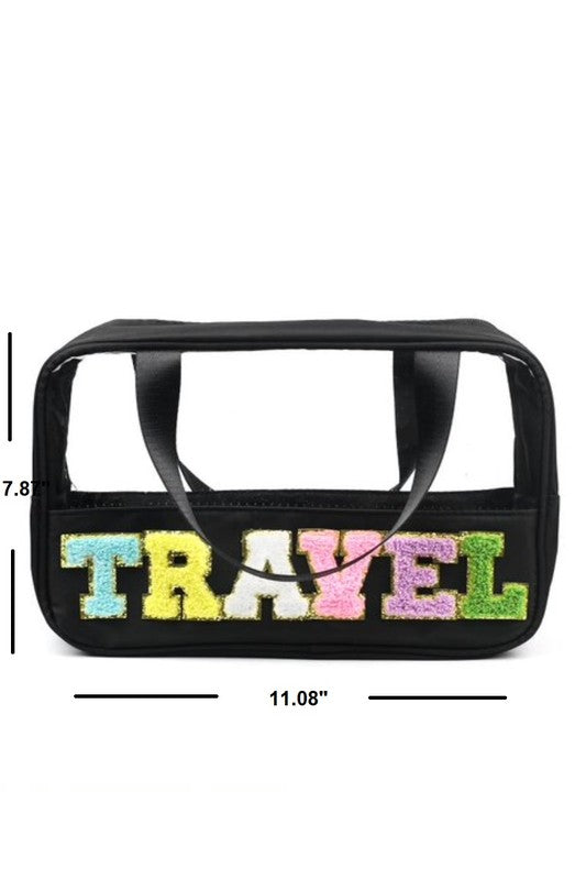 TRAVEL Chenille Pouch (4 Colors!)