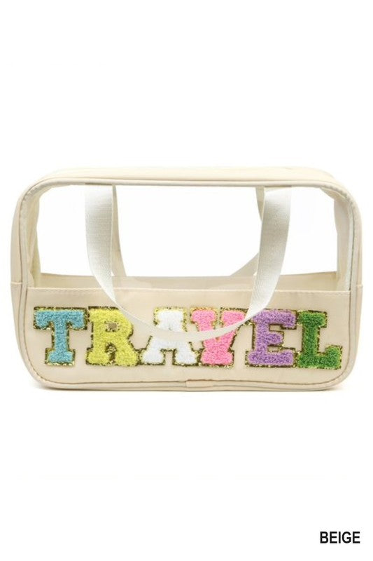 TRAVEL Chenille Pouch (4 Colors!)