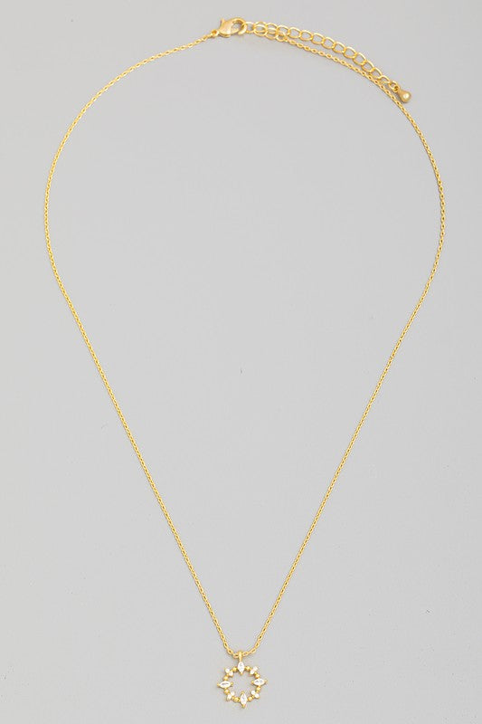 Beckett Circle Pendant Necklace