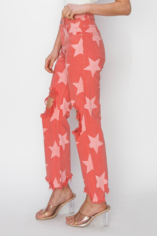 RISEN Bernice Star Printed Pants FINAL SALE