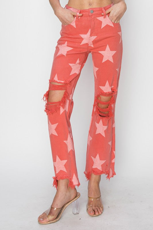 RISEN Bernice Star Printed Pants FINAL SALE