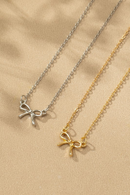 Bayer Bow Necklace (2 Colors!)