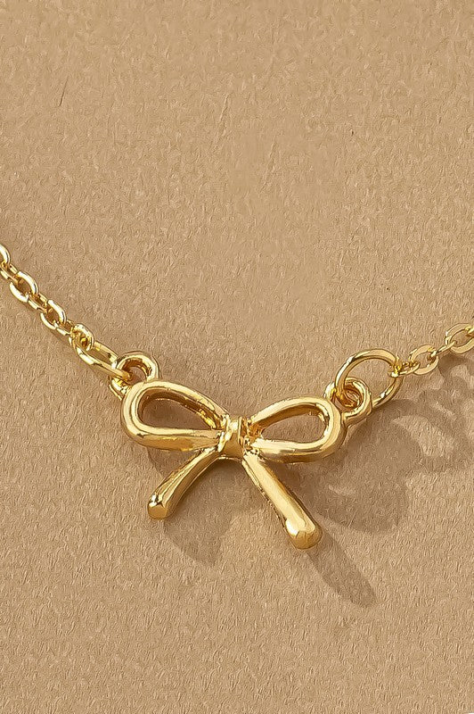 Bayer Bow Necklace (2 Colors!)