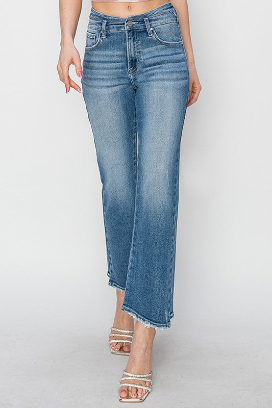 RISEN Dessa High Rise Slim Straight Jeans