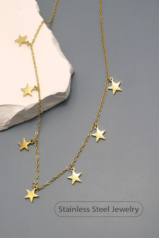 Gilda Gold Star Necklace