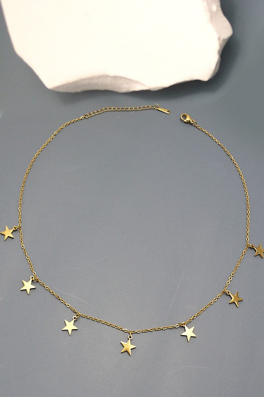 Gilda Gold Star Necklace