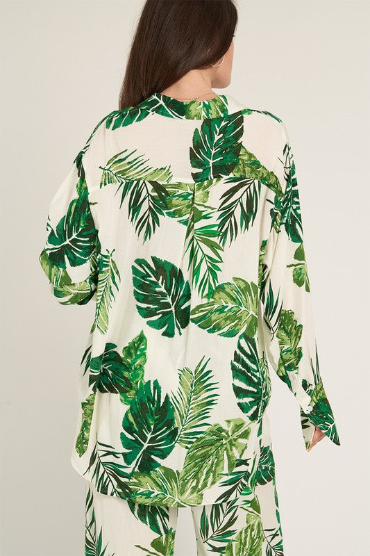 Nessa Palm Shirt FINAL SALE