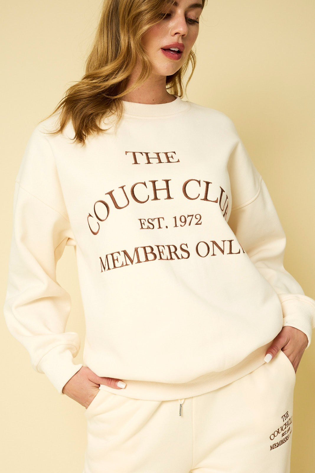 Couch Club Embroidered Sweatshirt