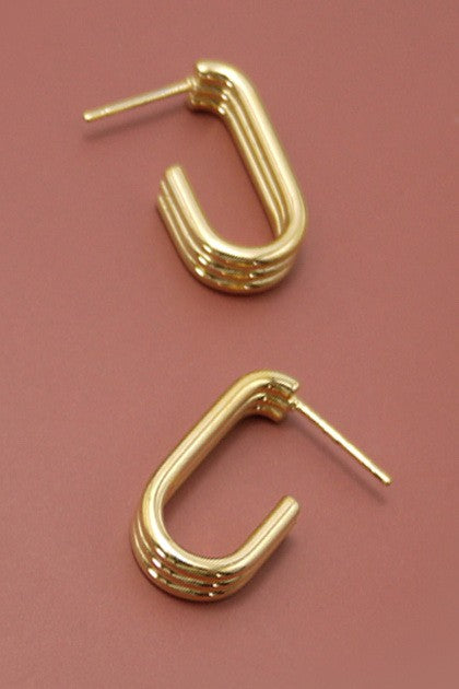 Aaron Huggie Hoop Earrings