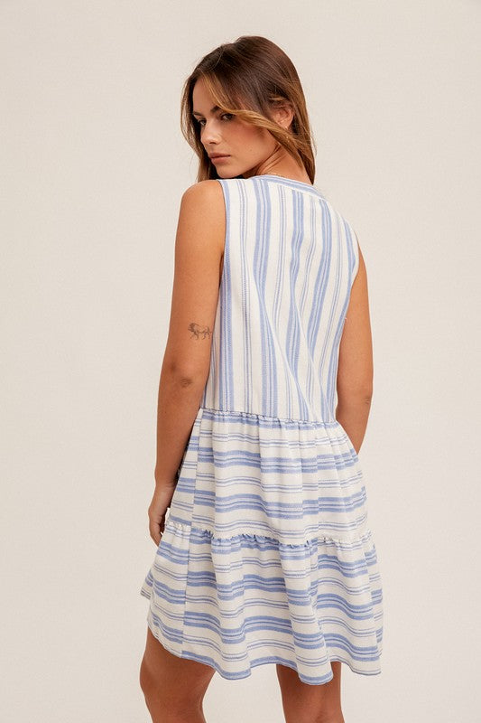 Candice Striped Mini Dress