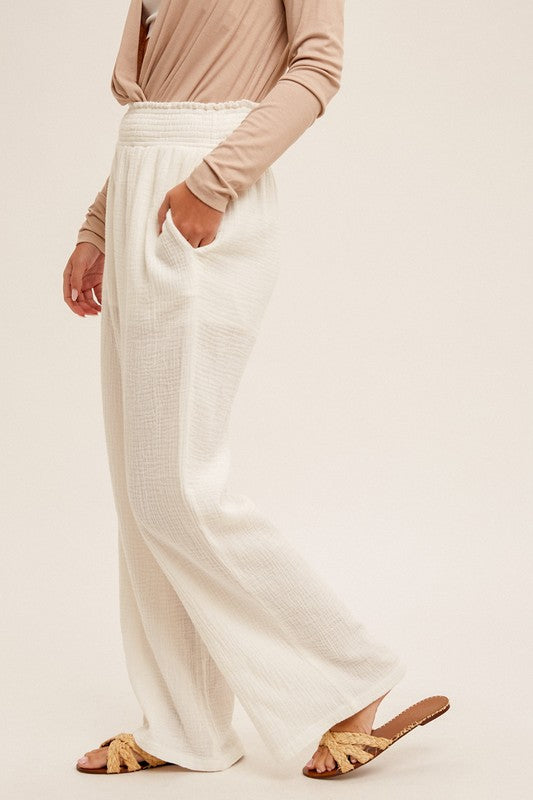 Smithe Wide Gauze Pants FINAL SALE