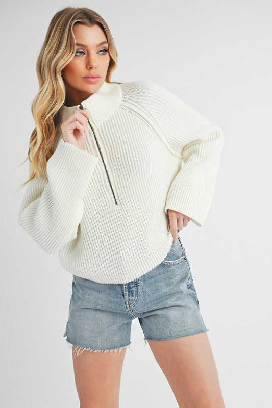 Debbie Half Zip Sweater