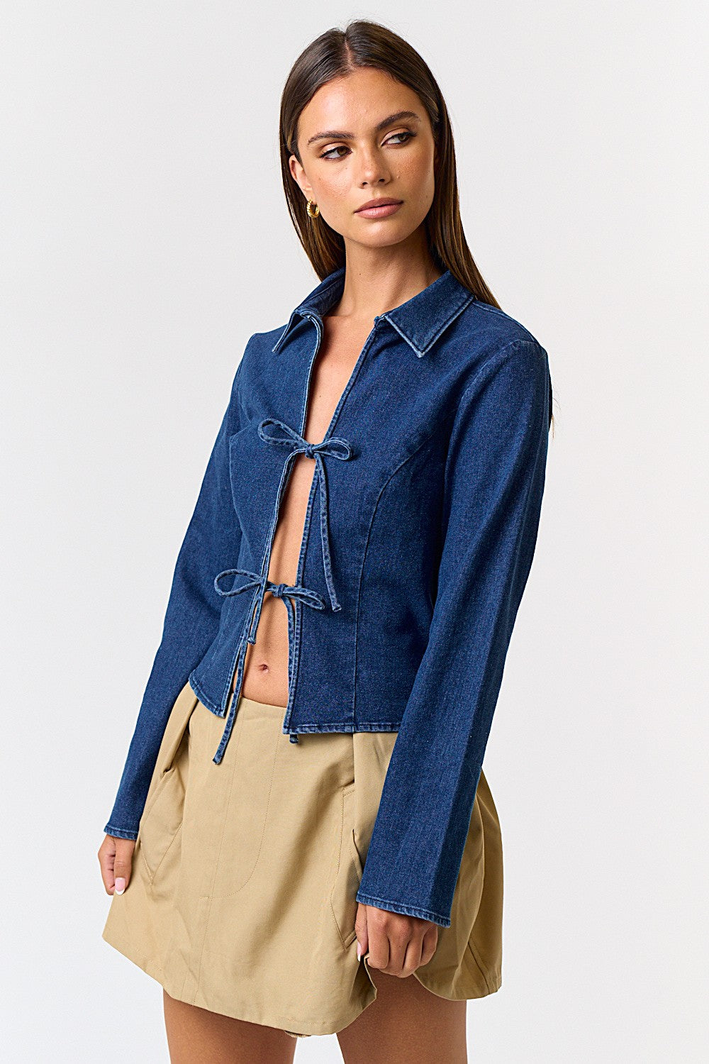 Lewis Bow Denim Jacket