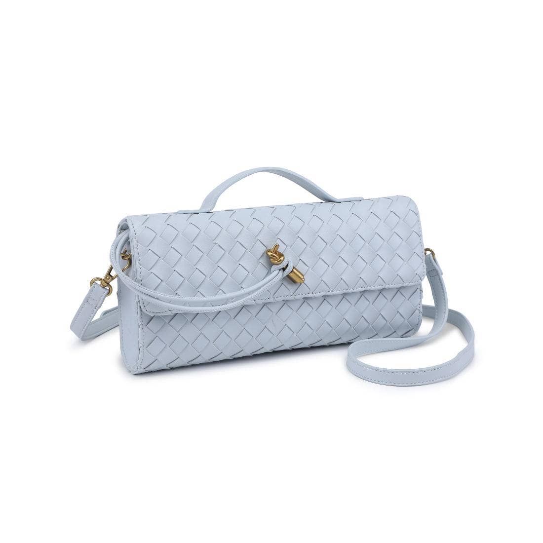 Ada Top Handle Woven East West Clutch Crossbody (5 Colors!)