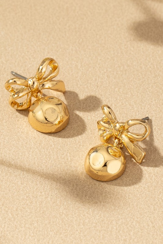 Honey Bow Earrings