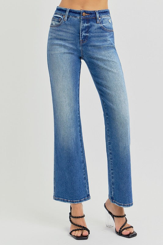 RISEN Dayton High Rise Straight Jeans