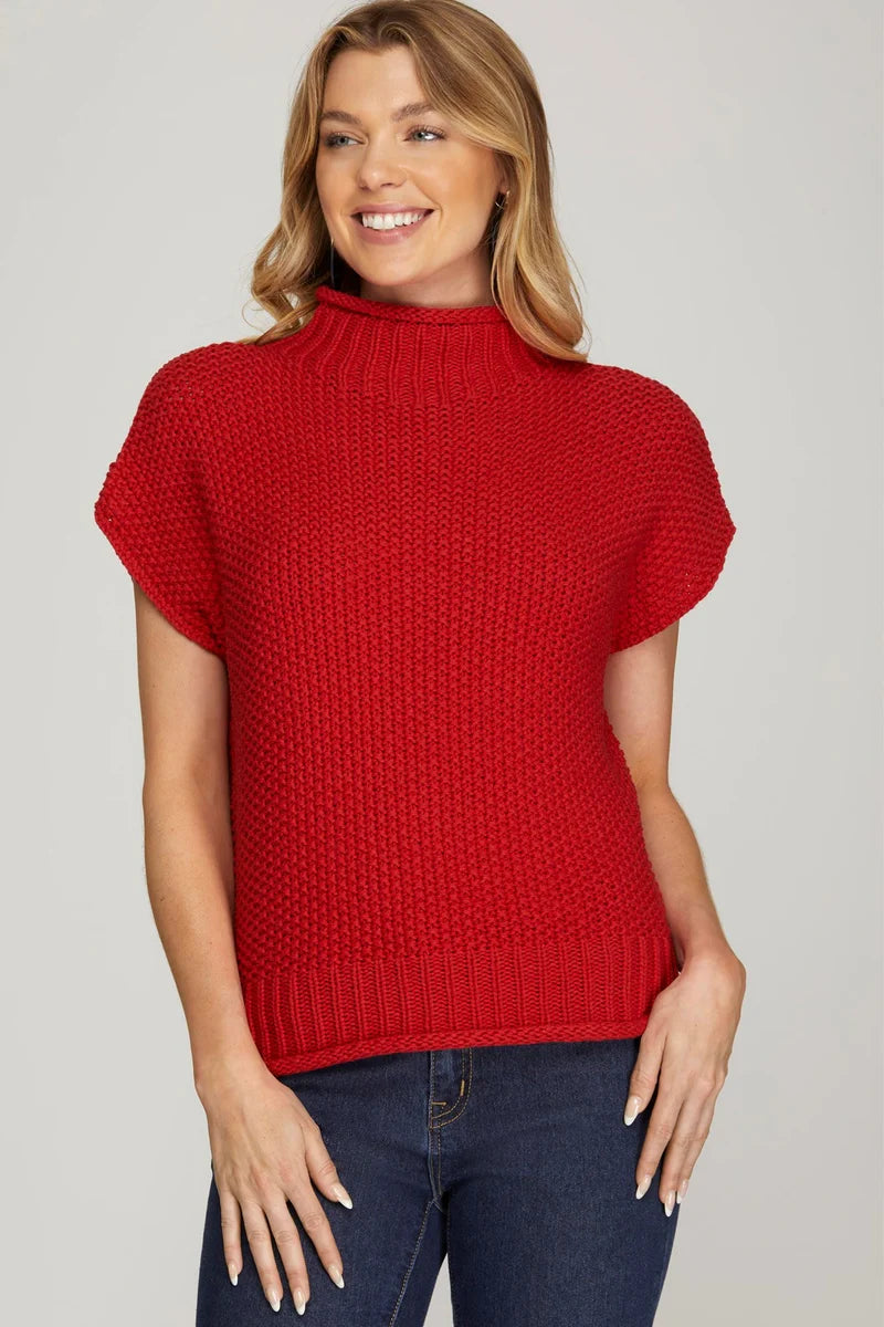 Jonah Mock Red Sweater Tank