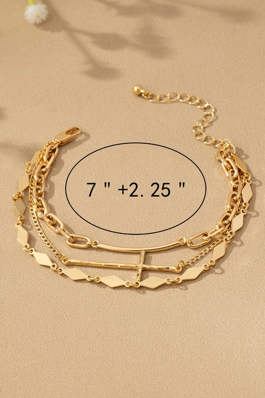 Jackie Three Layer Bracelet