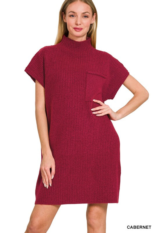 Keegan Cabernet Sweater Dress FINAL SALE