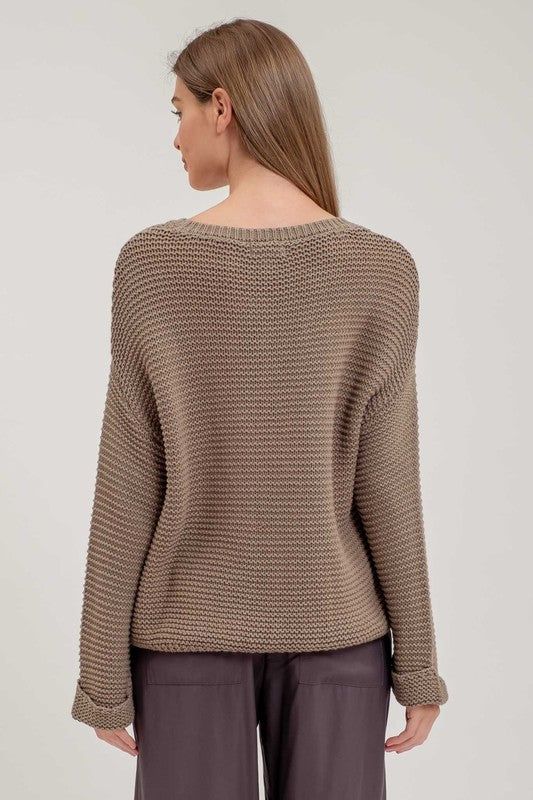 Torrence Chunky Olive Sweater