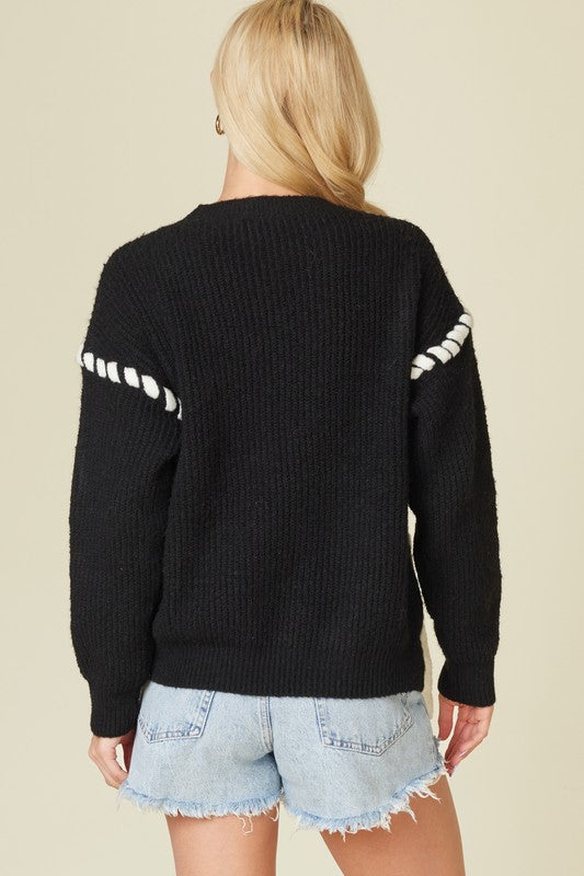 Ember Stitch Tie Sweater