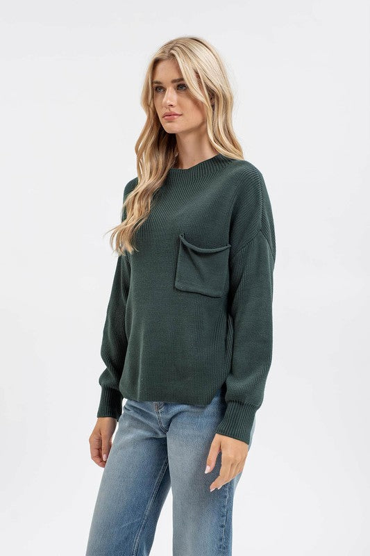 Thania Knit Pocket Sweater