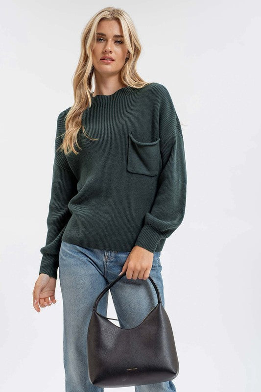 Thania Knit Pocket Sweater