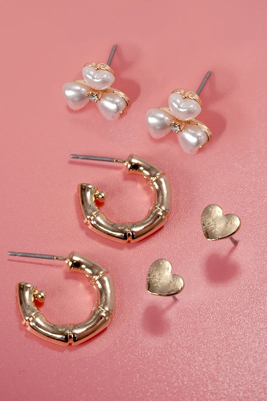 Maureen Trio Earring Set