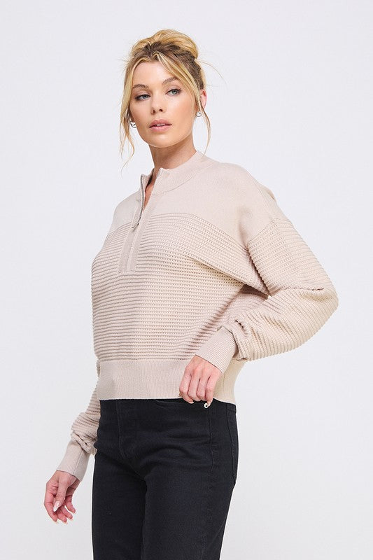 Finley Quarter Zip Sweater