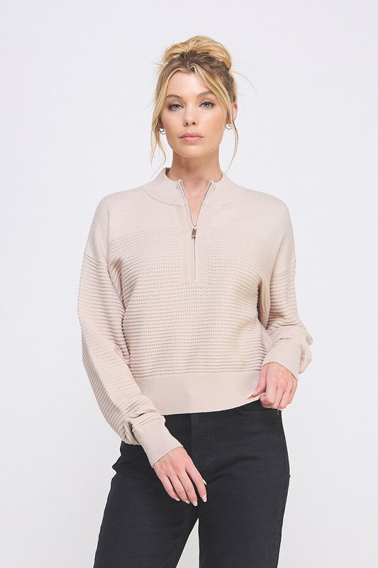 Finley Quarter Zip Sweater