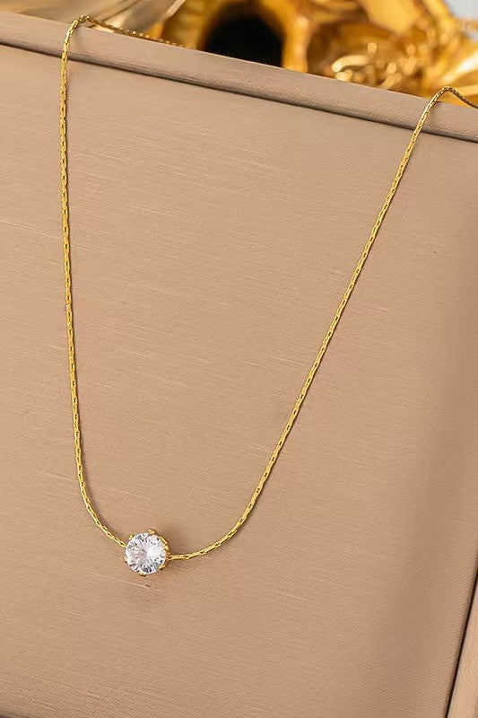 Atton Mini Rhinestone Necklace