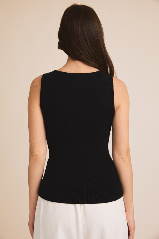 Fallon Sleeveless Ribbed Top