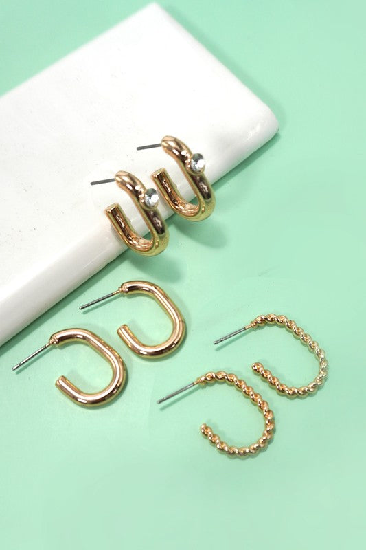 Arthur Hoop Earring Trio