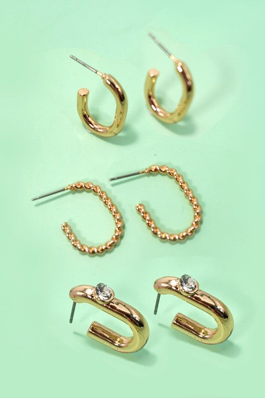 Arthur Hoop Earring Trio