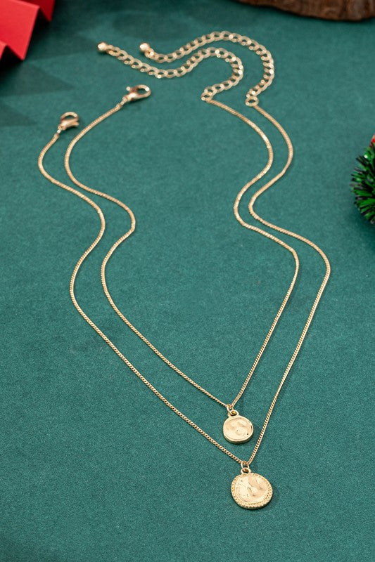 Hilda Layer Charm Gold Necklace