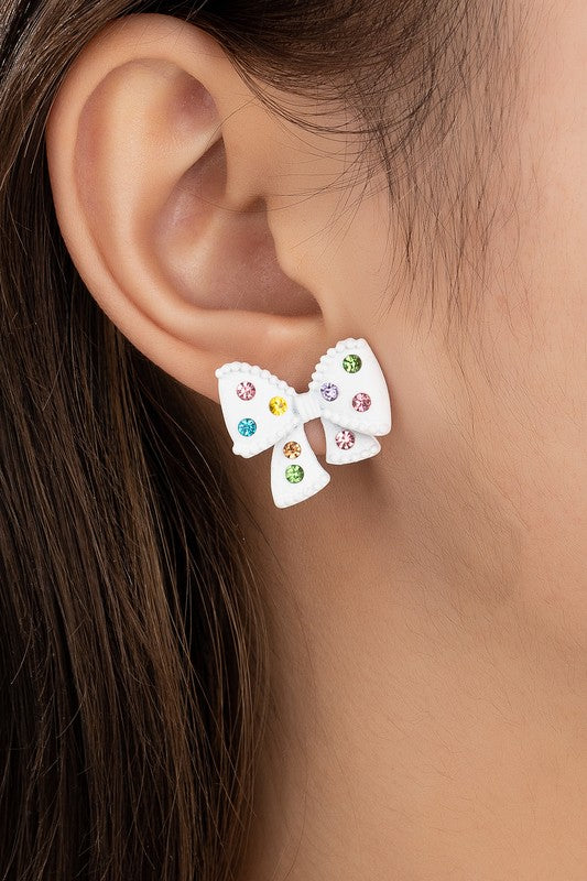 Bae Bow Earrings