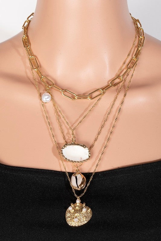 Bianca Pearl Layered Necklace